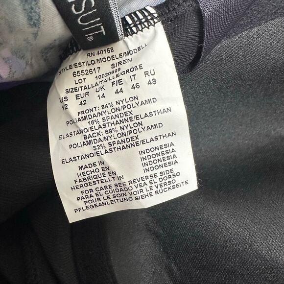 NEW Miraclesuit Mood Ring Sanibel One Piece Bikini Women's Purple Size 12 - Picture 5 of 5